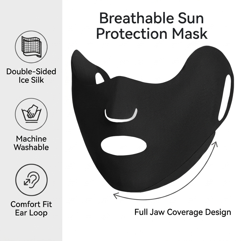 UV Protection Face Mask Breath - Cycling Gear Ladies ulasan dan harga