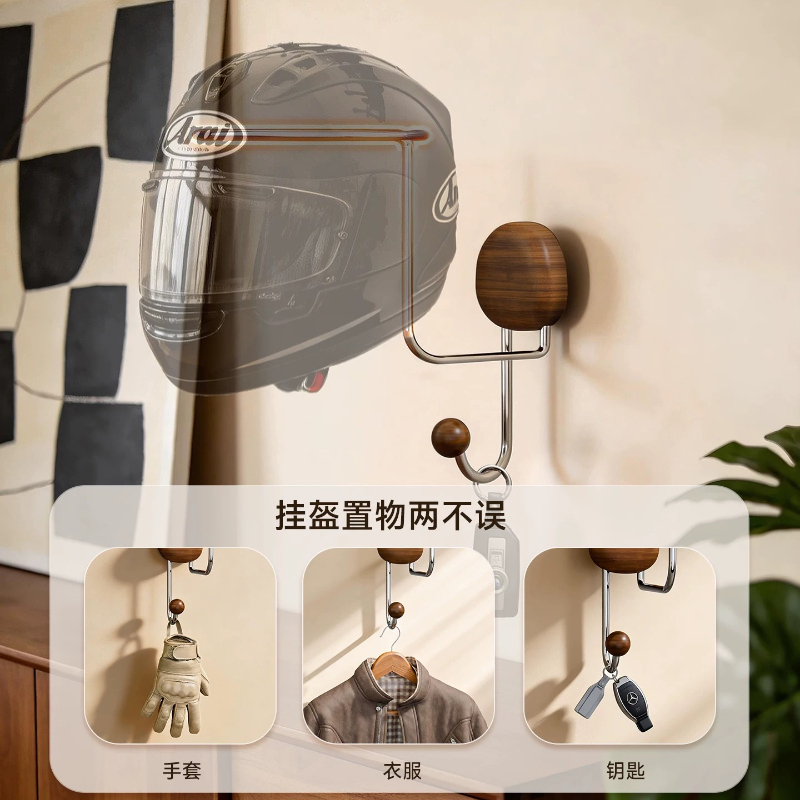 Wall Mount Helmet Storage Rack - Cycling Gear Holder ulasan dan harga