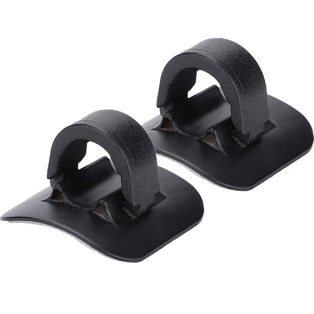 2Pcs Bike Cable Clip Black Alu - Cycling Gear Holder ulasan dan harga